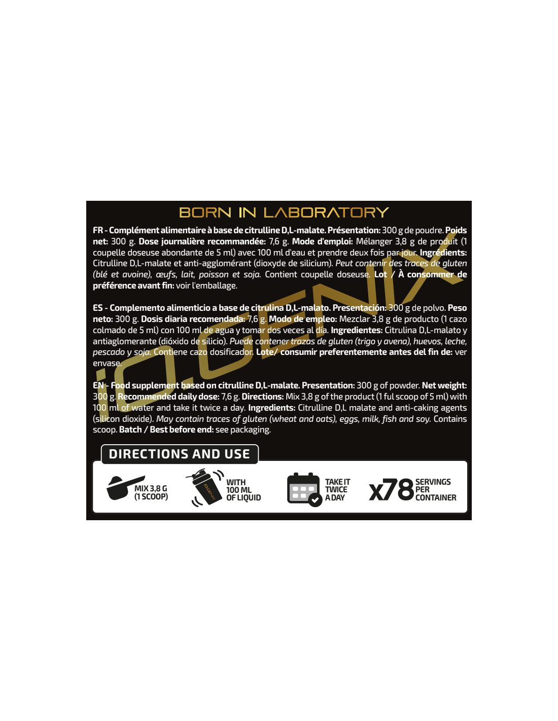 CITRULLINE MALATE IO.GENIX