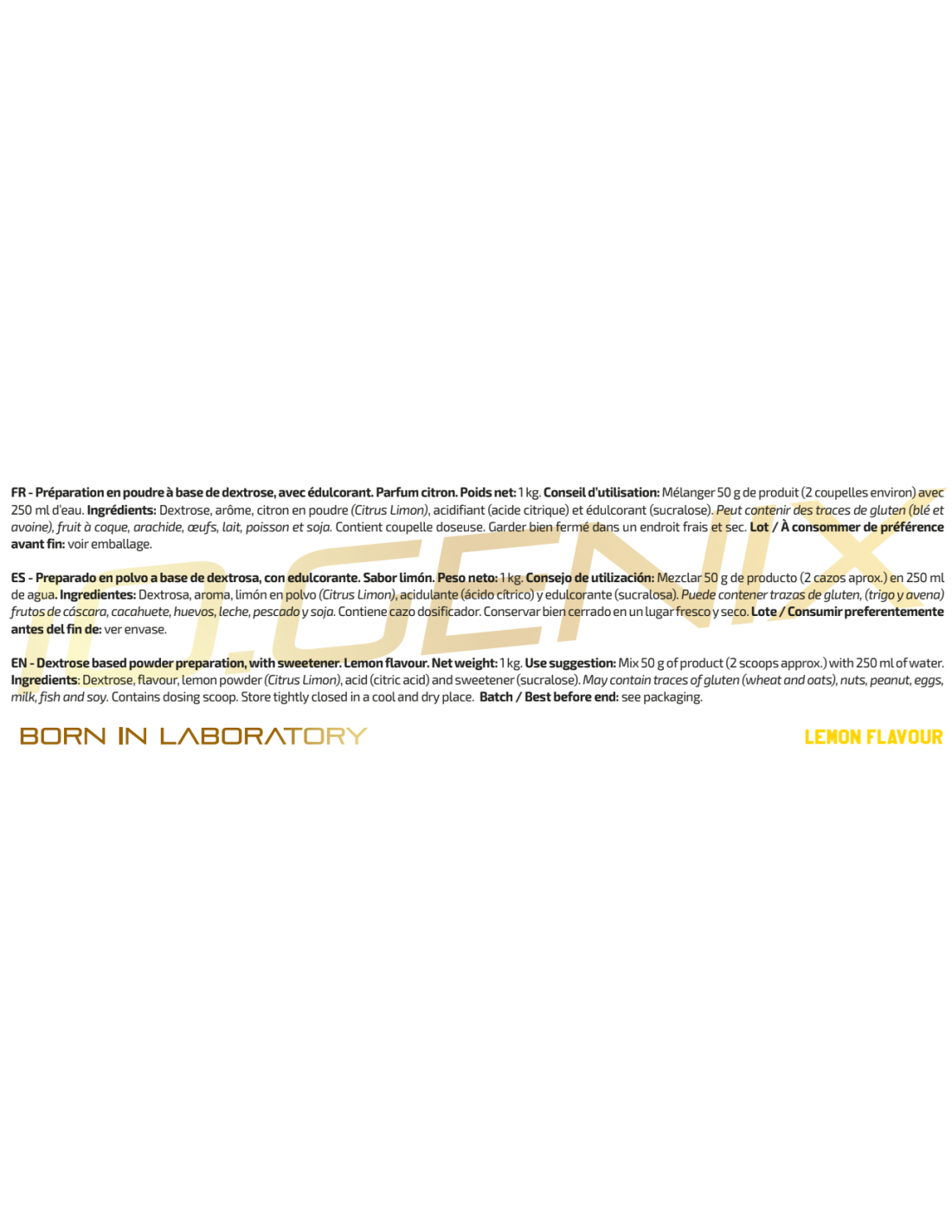 DEXTROSA LIMON IO.GENIX