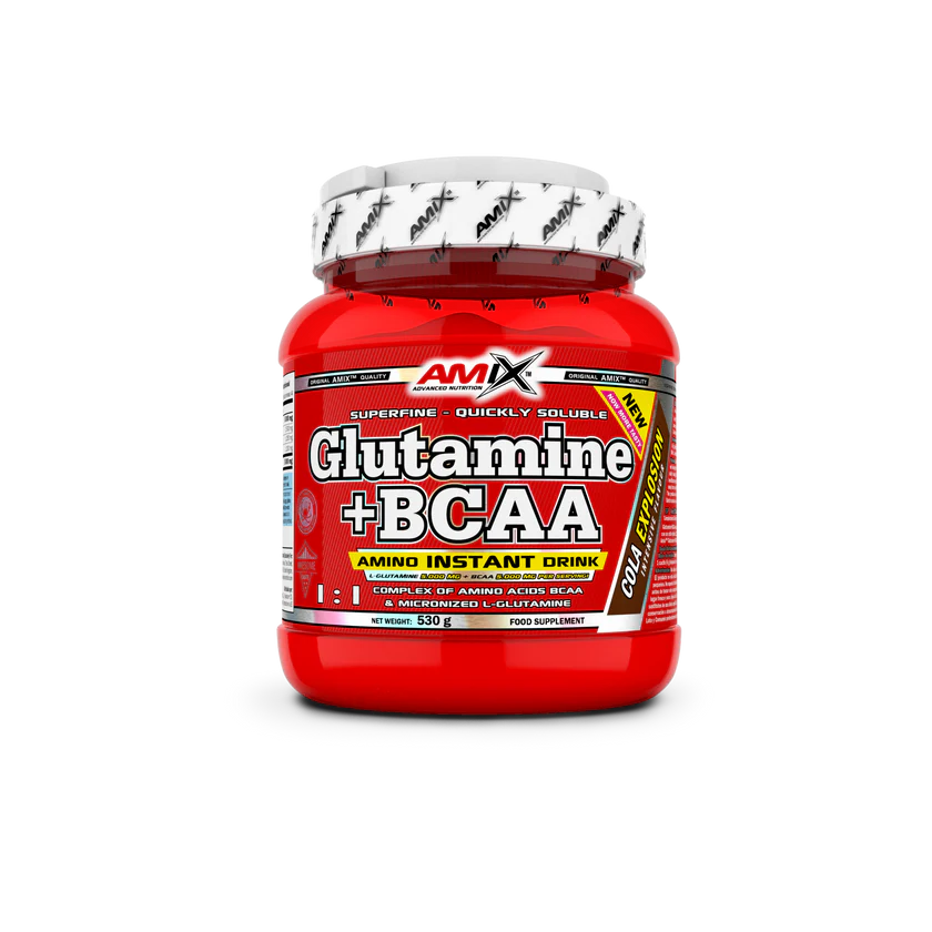 GLUTAMINA + BCAA 530GR AMIX