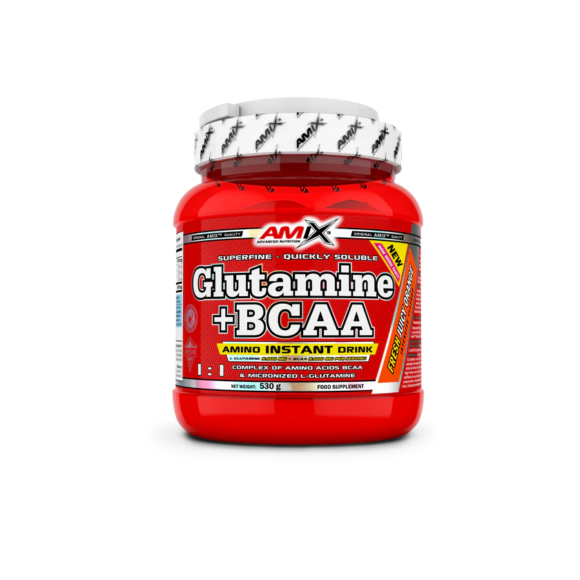 GLUTAMINA + BCAA 530GR AMIX