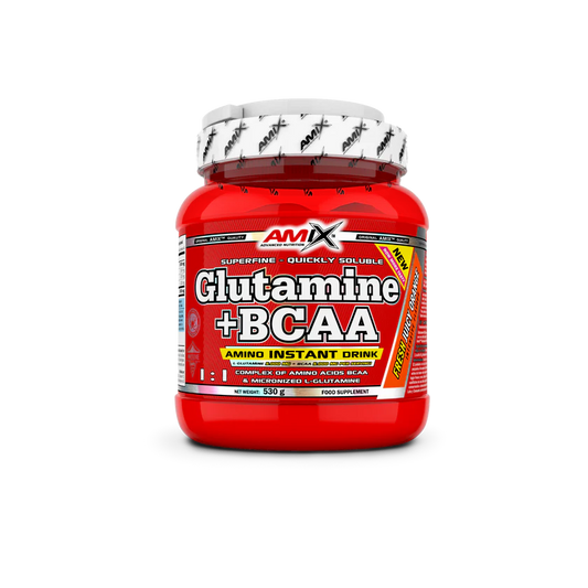 GLUTAMINA + BCAA 530GR AMIX