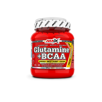 GLUTAMINA + BCAA 530GR AMIX