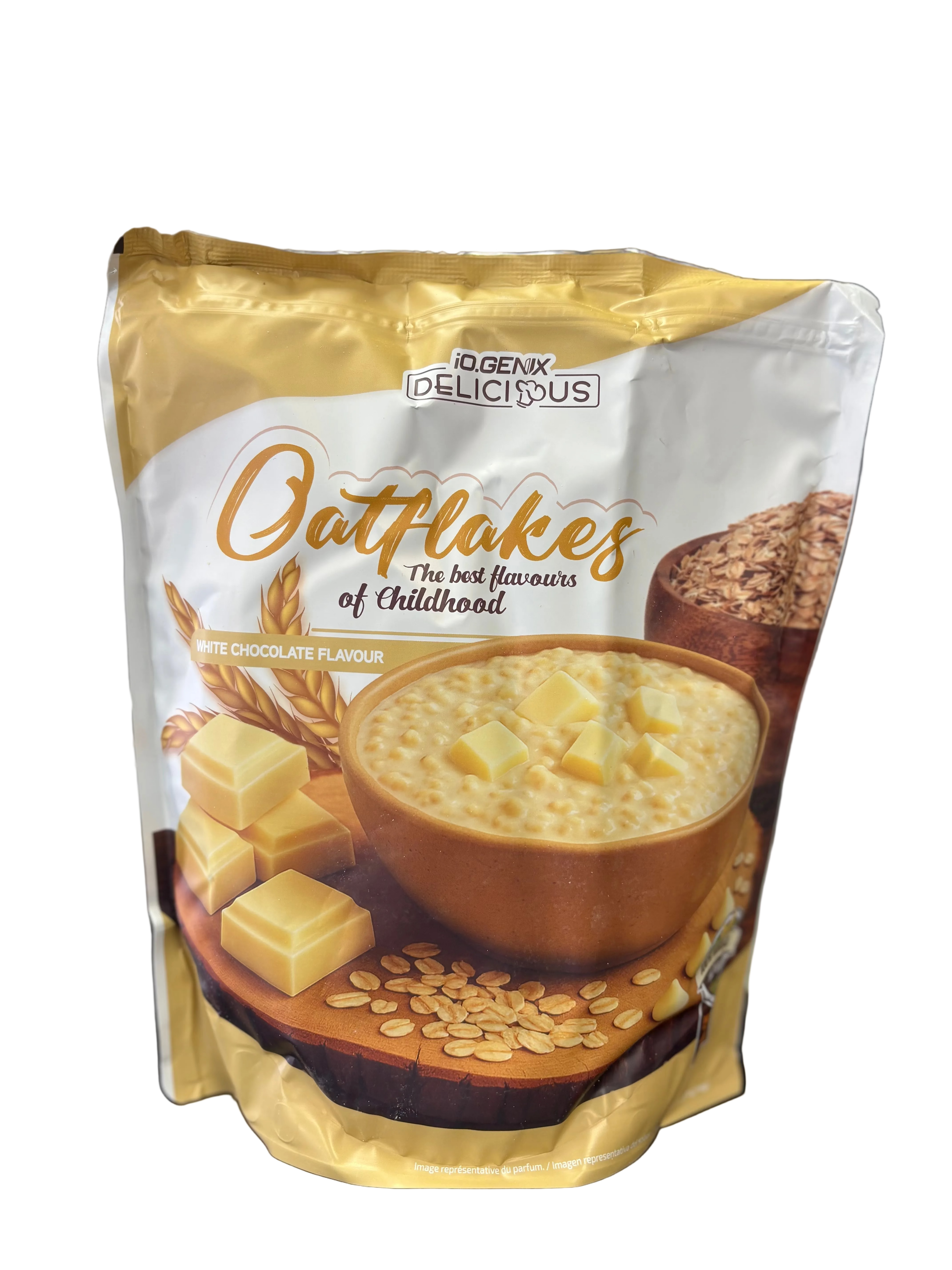COPOS DE AVENA CHOCOLATE BLANCO 1KG IO GENIX