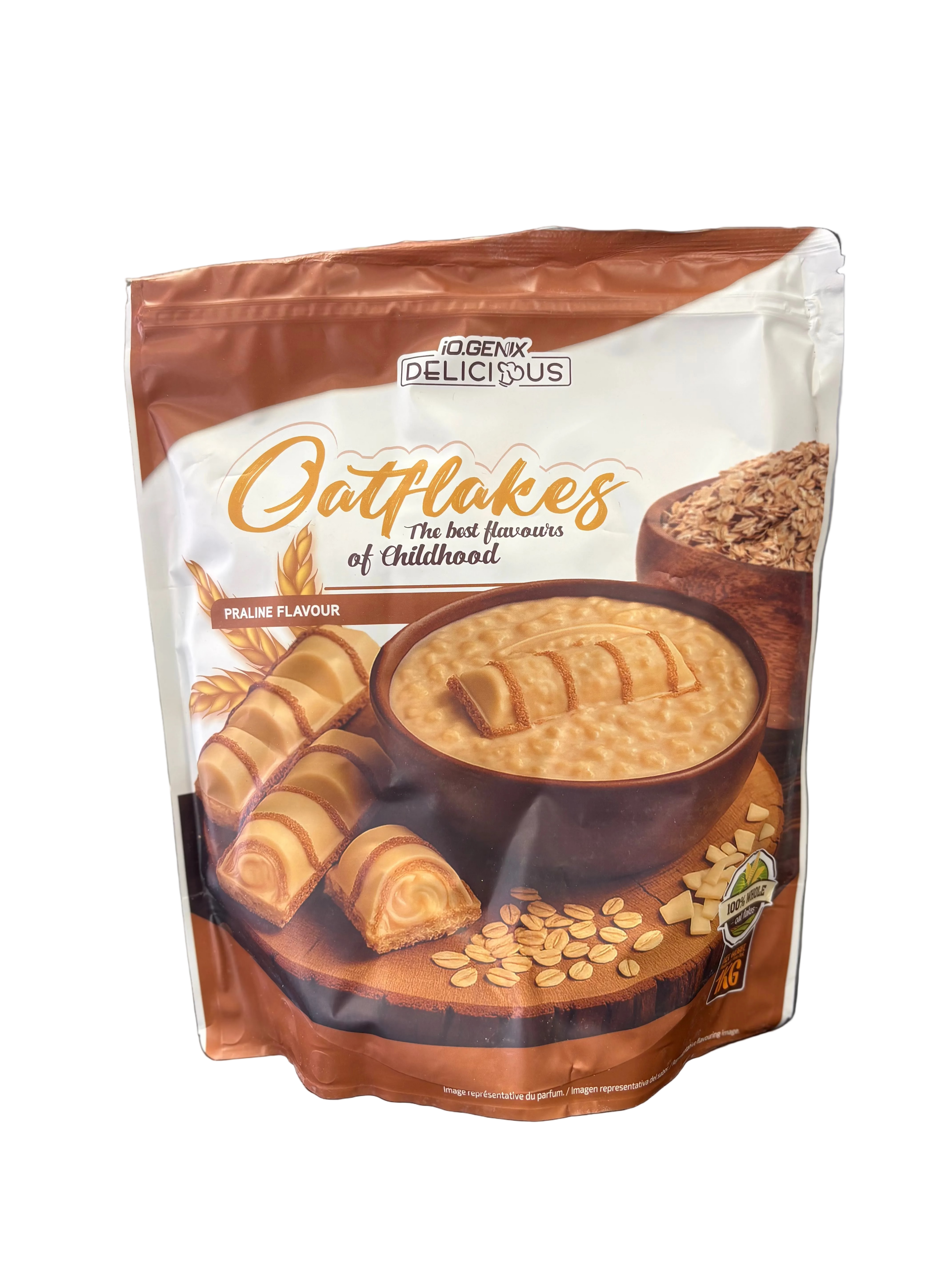 COPOS DE AVENA PRALINÉ 1KG IO.GENIX