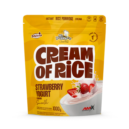 CREMA DE ARROZ FRESA YOGUR MR POPPERS