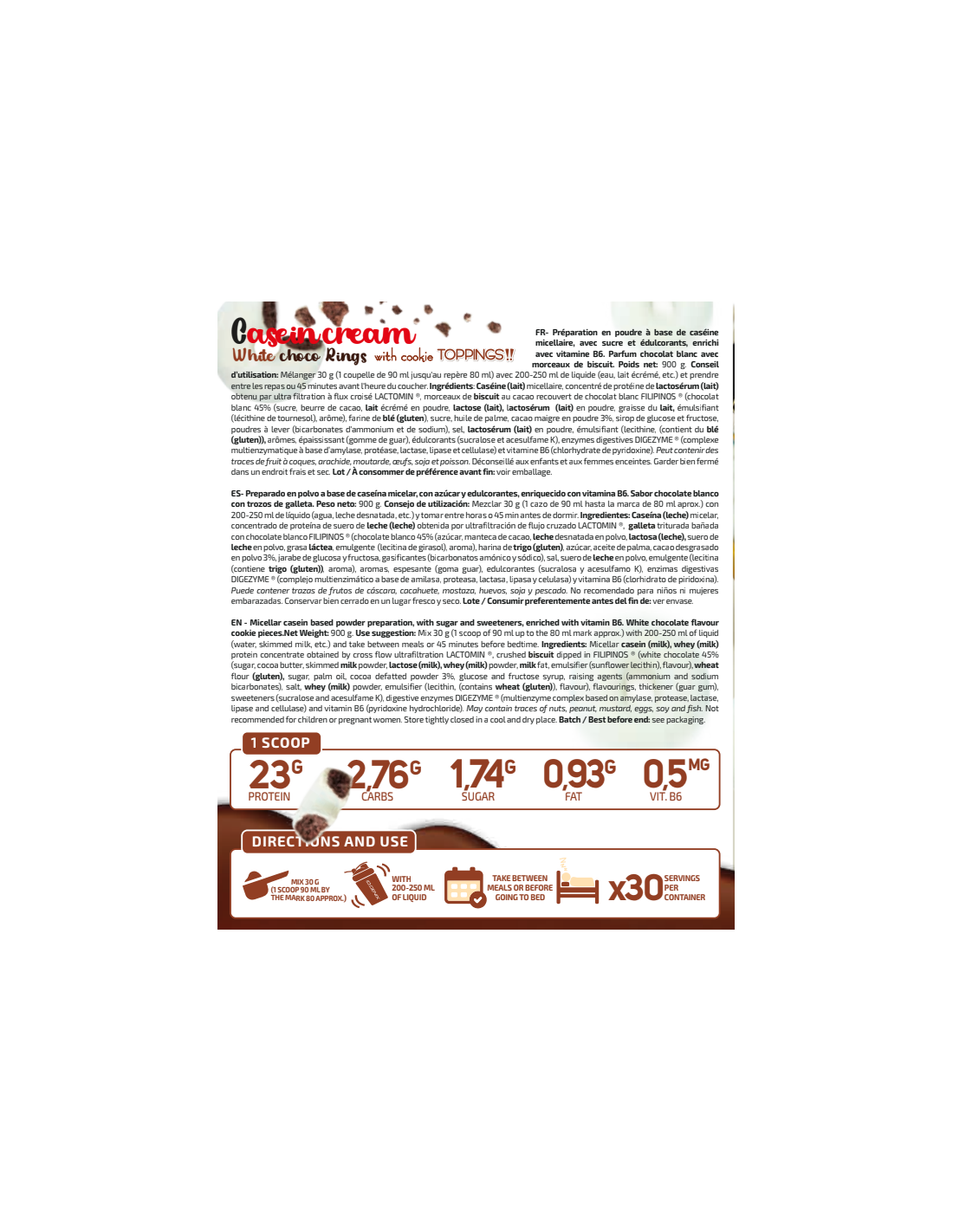 CASEINA FILIPINOS 900GR IO.GENIX