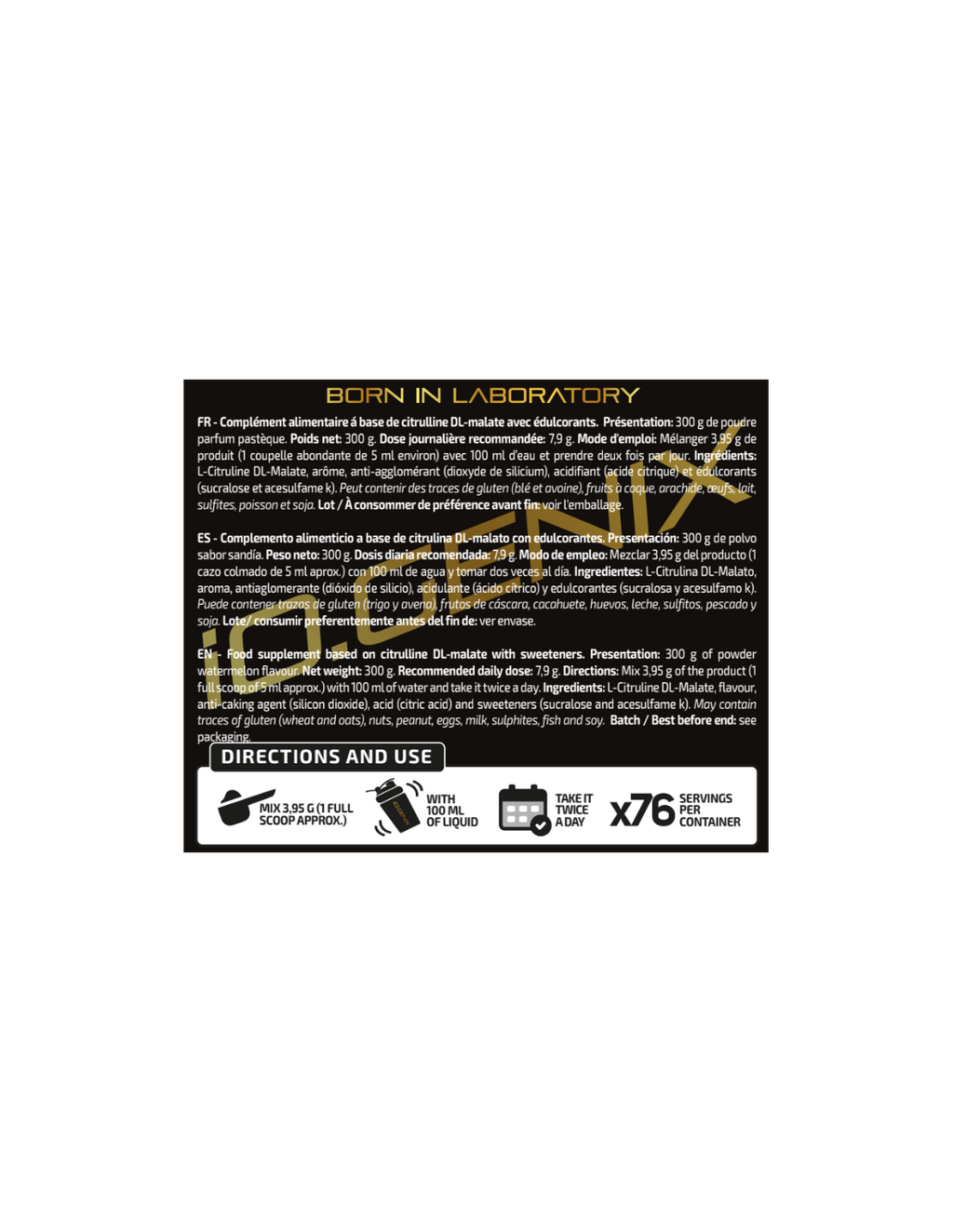 CITRULLINE MALATE SANDIA IO.GENIX