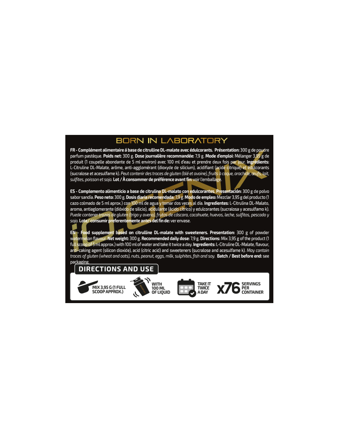 CITRULLINE MALATE SANDIA IO.GENIX