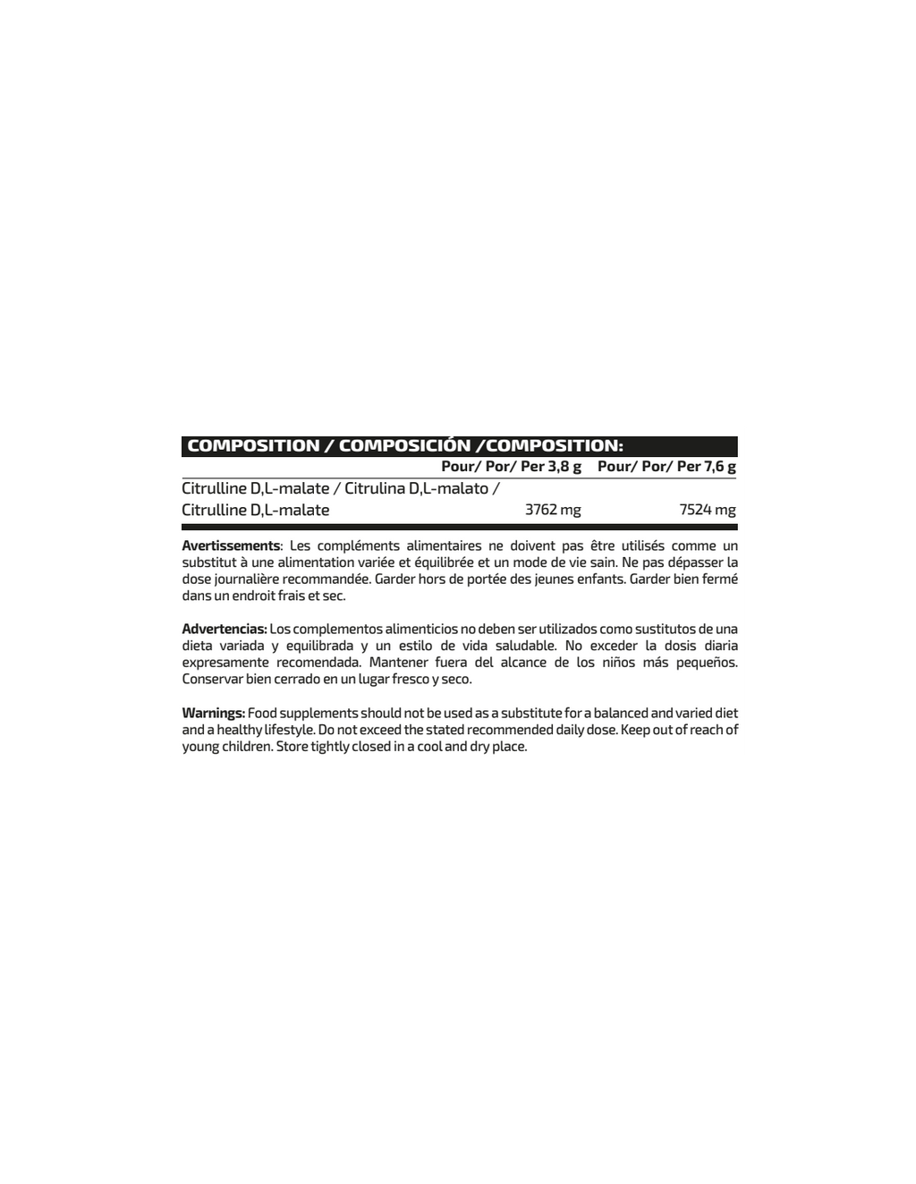 CITRULLINE MALATE IO.GENIX