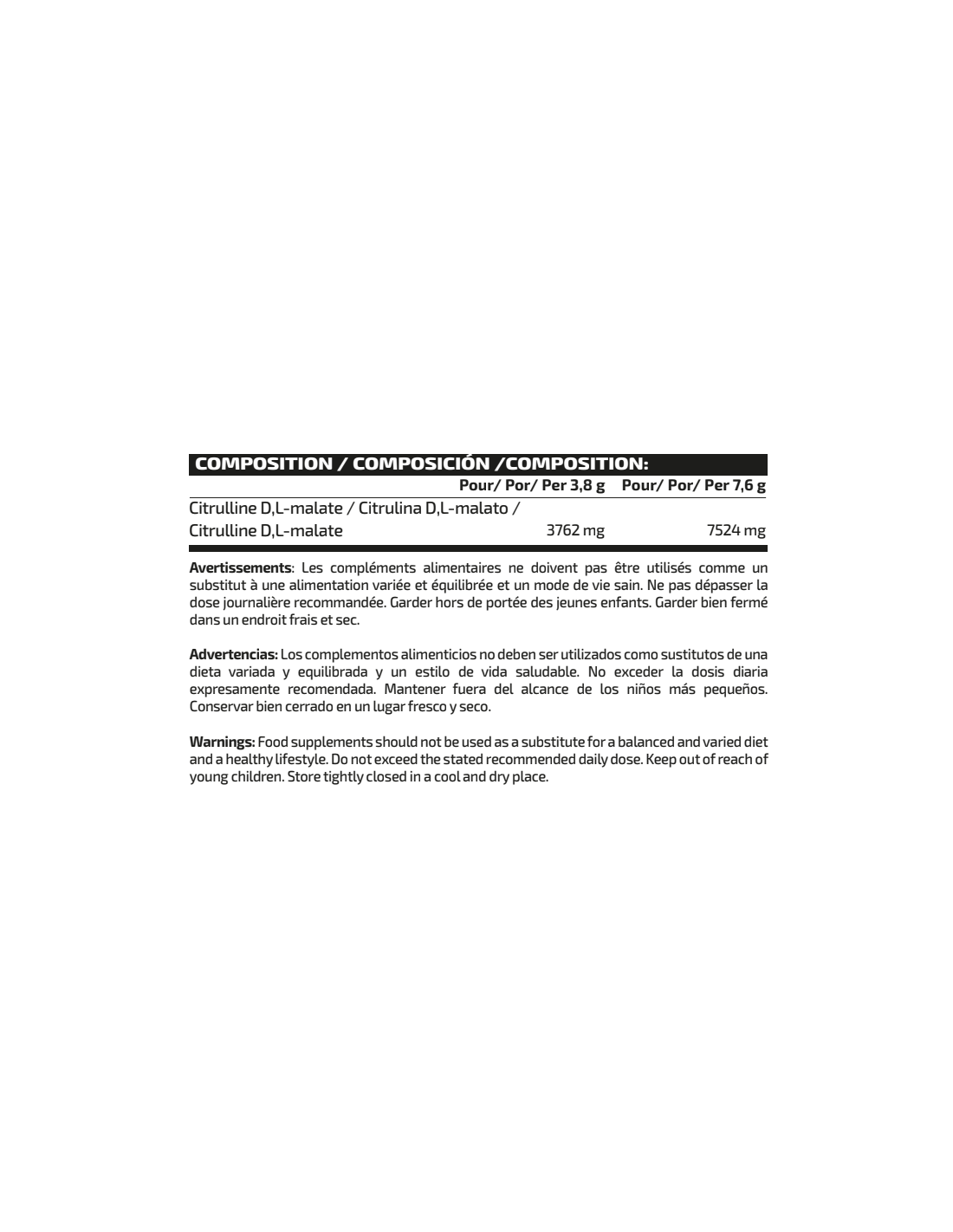 CITRULLINE MALATE IO.GENIX