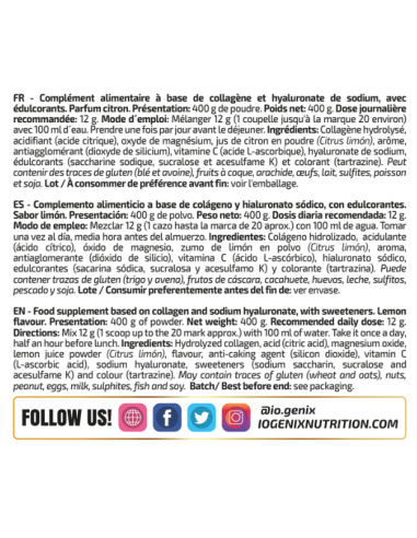 COLLAGENO LIMON 400GR IO.GENIX
