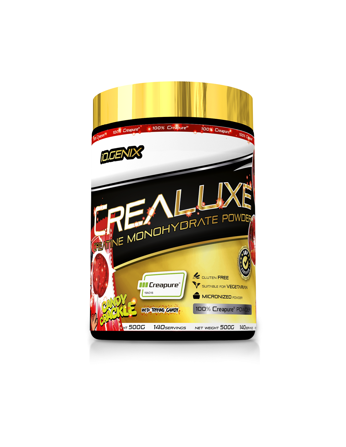 CREATINA CANDY CRACKLE 500GR IO.GENIX