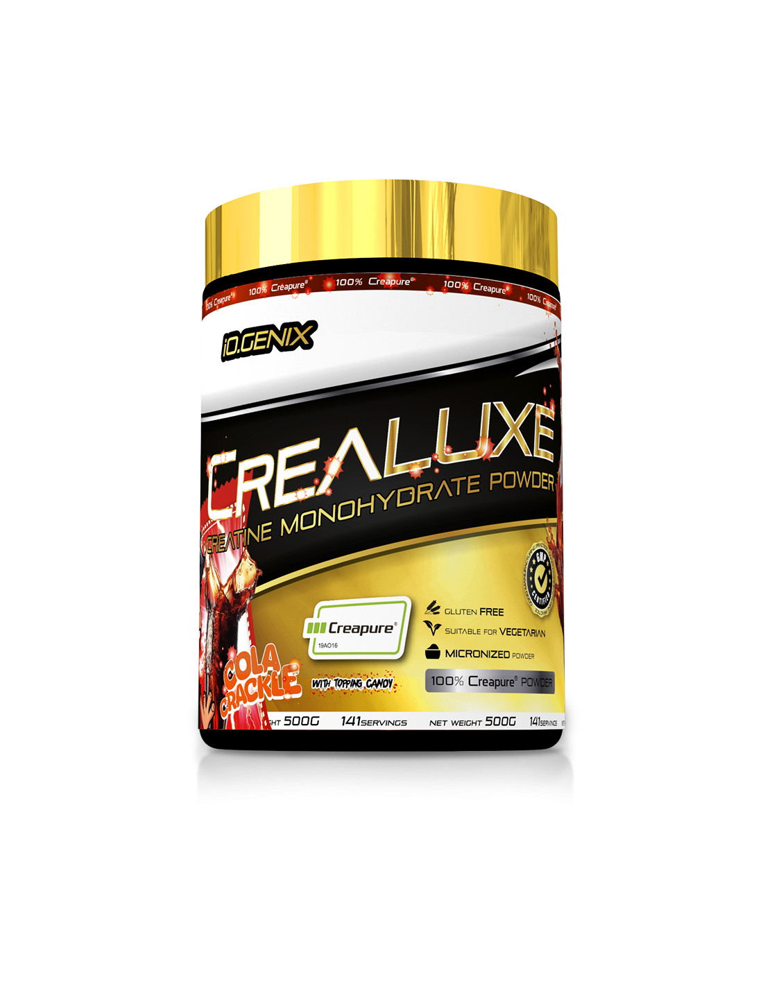 CREATINA COLA CRACKLE 500GR IO.GENIX