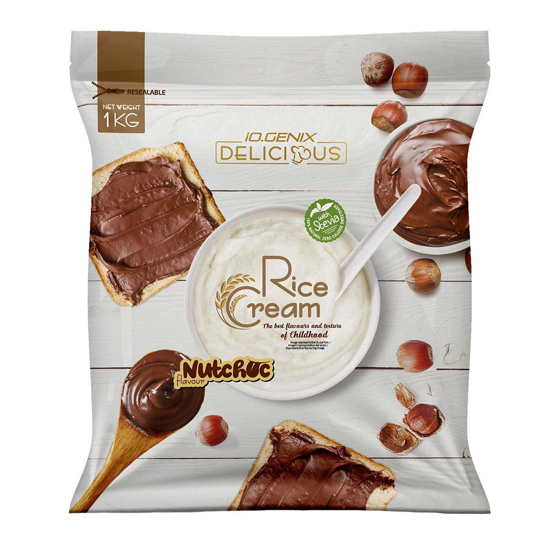 CREMA DE ARROZ NUTCHOC 1KG IO.GENIX
