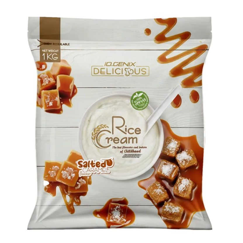 CREMA DE ARROZ CARAMELO SALADO 1KG IO.GENIX
