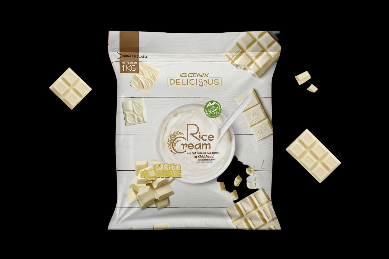 CREMA DE ARROZ CHOCOLATE BLANCO 1KG IO.GENIX