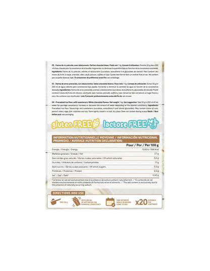 CREMA DE ARROZ CHOCOLATE BLANCO 1KG IO.GENIX