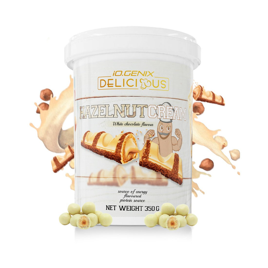 CREMA DE AVELLANA CHOCOLATE BLANCO IO.GENIX