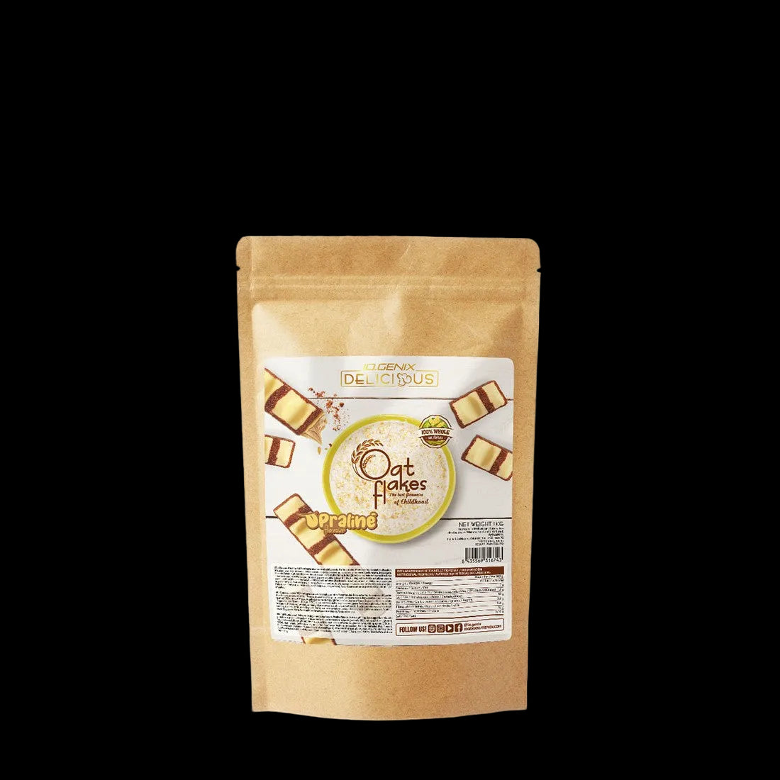 COPOS DE AVENA PRALINÉ 1KG IO.GENIX