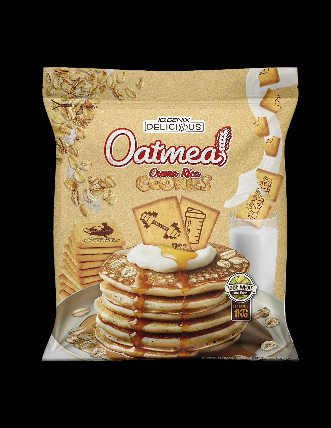 HARINA DE AVENA CREMA RICA COOKIES 1KG IO.GENIX