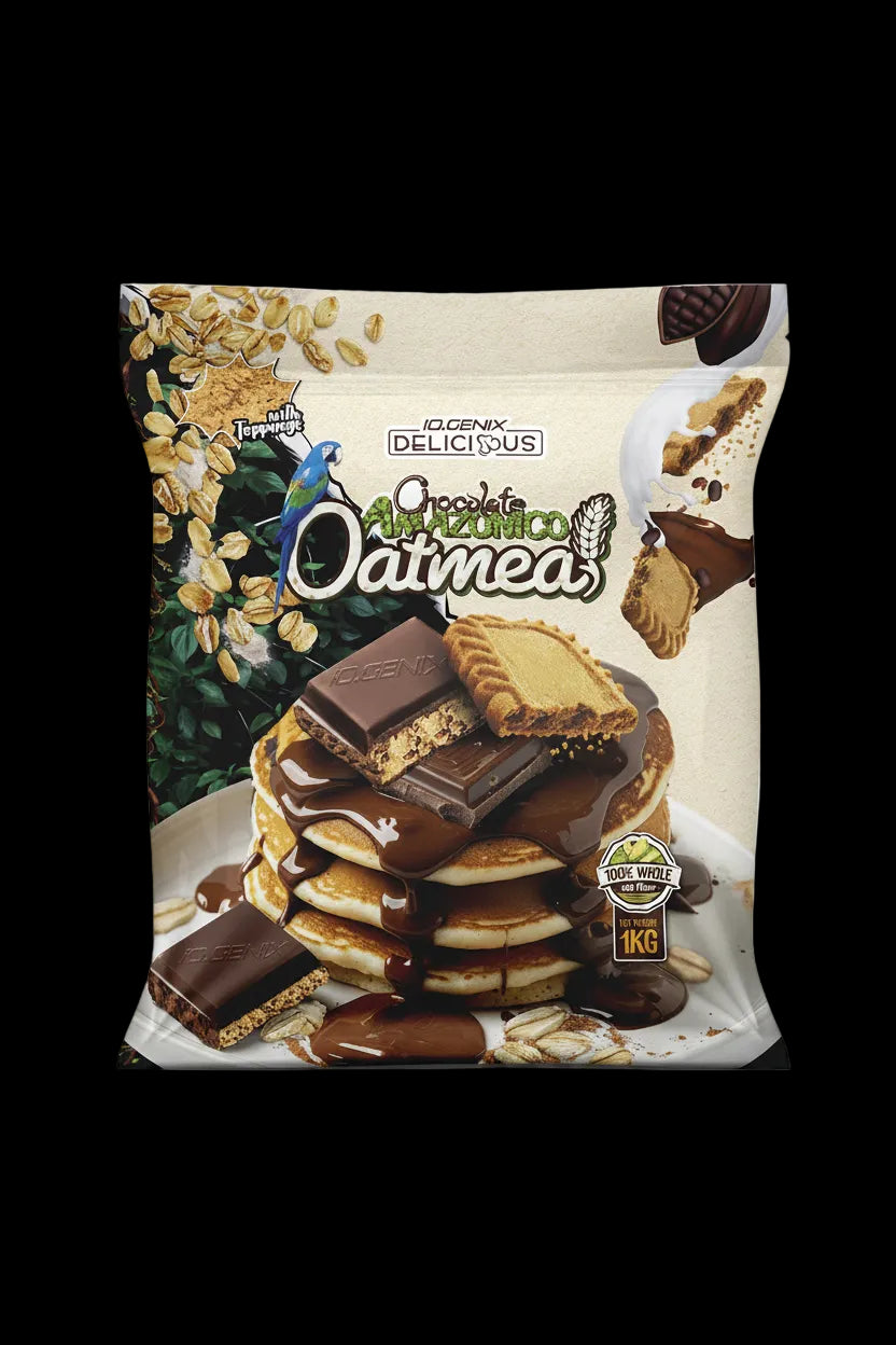 HARINA DE AVENA CHOCOLATE AMAZONICO 1KG IO.GENIX