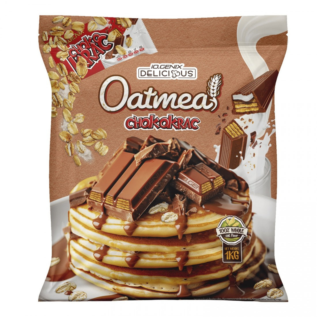 HARINA DE AVENA CHOKOKRAC 1KG IO.GENIX
