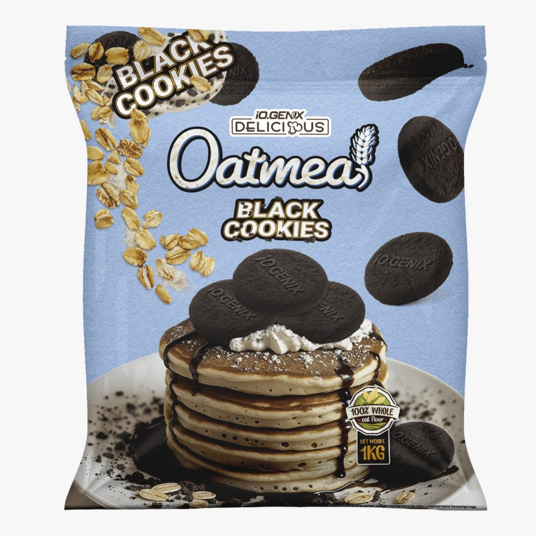 HARINA DE AVENA BLACK COOKIES IO.GENIX