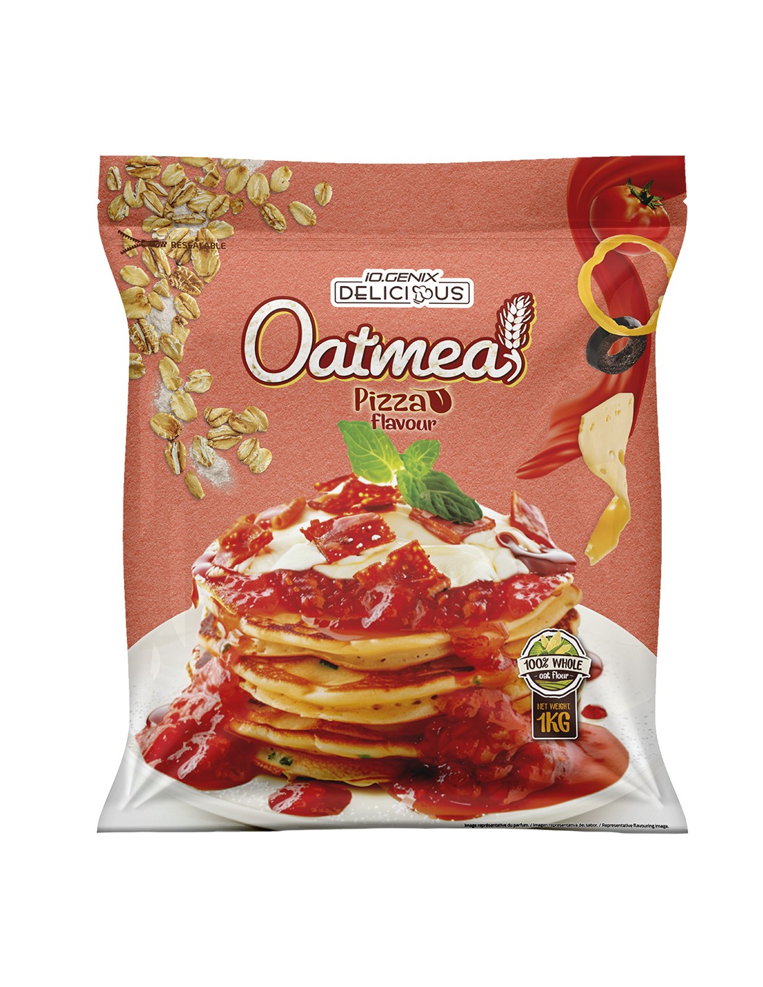 HARINA DE AVENA PIZZA 1KG IO.GENIX