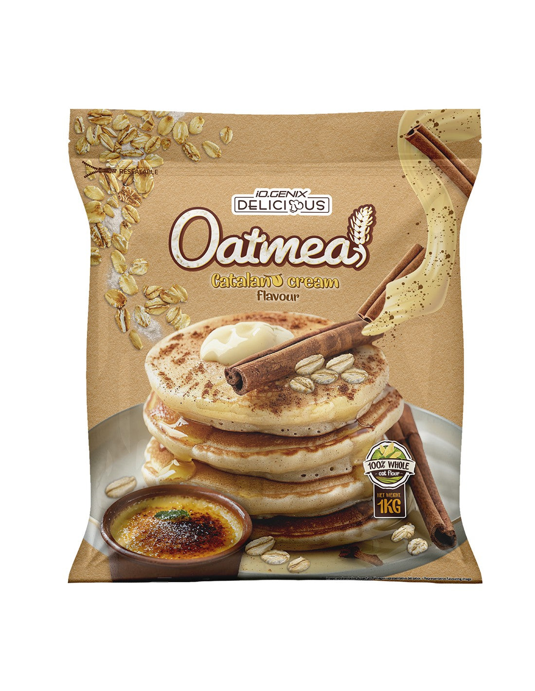 HARINA DE AVENA CREMA CATALANA IO.GENIX