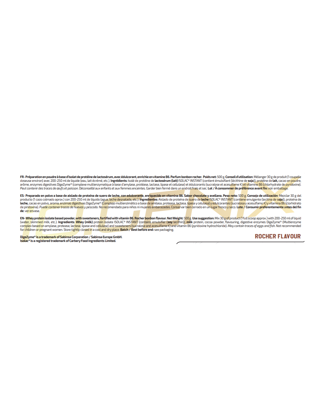 ISO BONBON ROCHER IO.GENIX