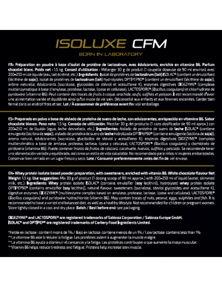 ISOLUXE CFM CHOCOLATE BLANCO IO.GENIX