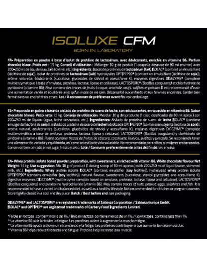 ISOLUXE CFM CHOCOLATE BLANCO IO.GENIX