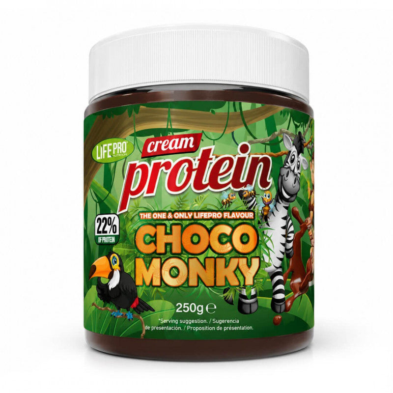 PROTEIN CREAM CHOCO MONKY 250G LIFE PRO
