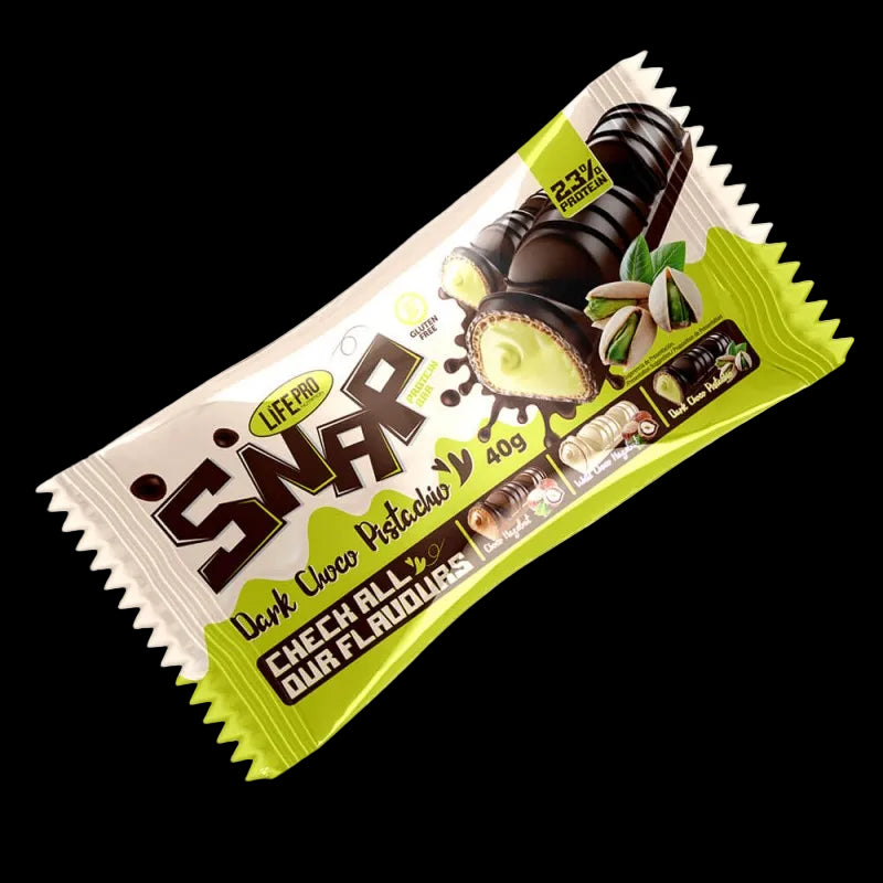 BARRITA SNAP CHOCOLATE Y PISTACHO 40G LIFE PRO