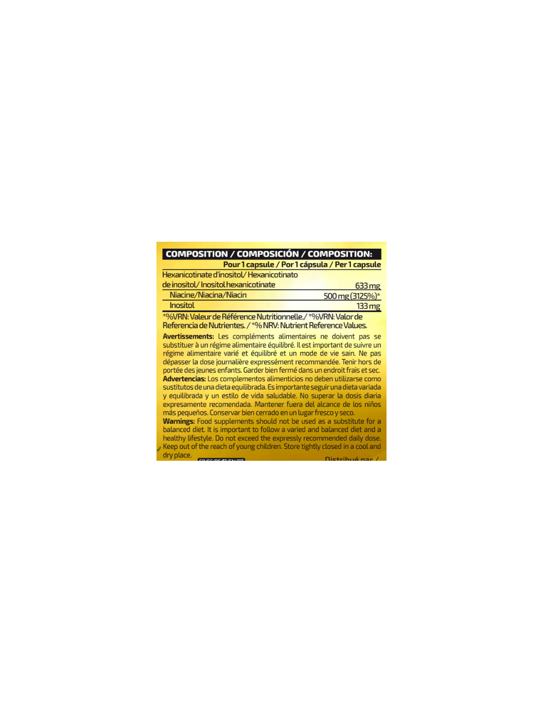 NIACIN 500 IO.GENIX 90 CAPSULAS