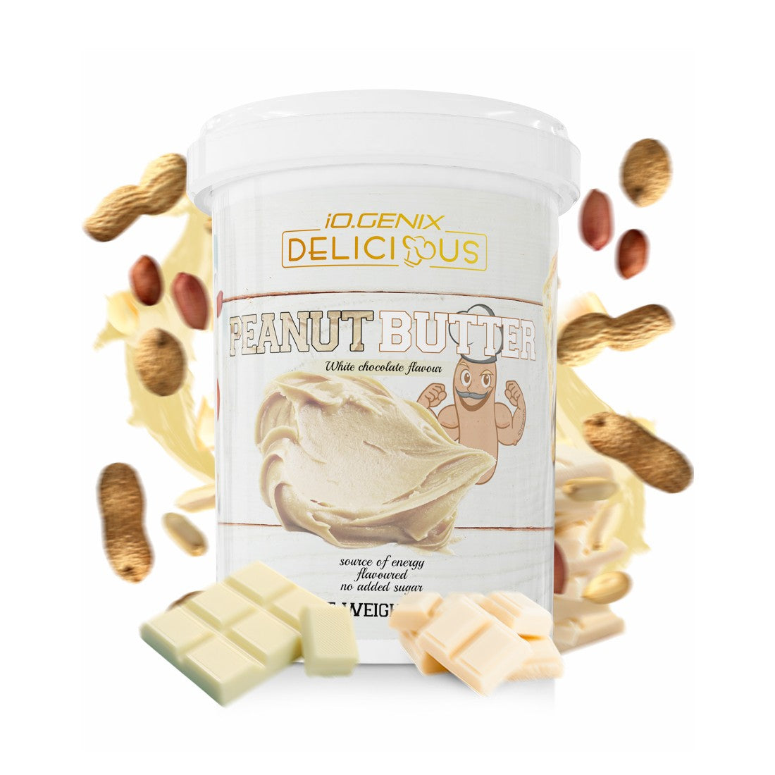 PEANUT BUTTER CHOCOLATE BLANCO 350GR IO.GENIX