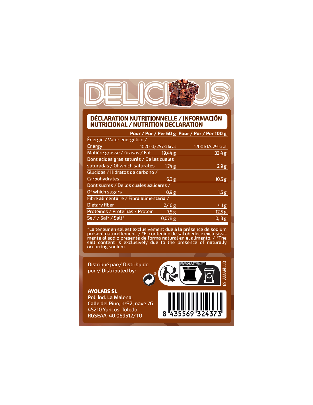PROTEIN BROWNIE IO.GENIX