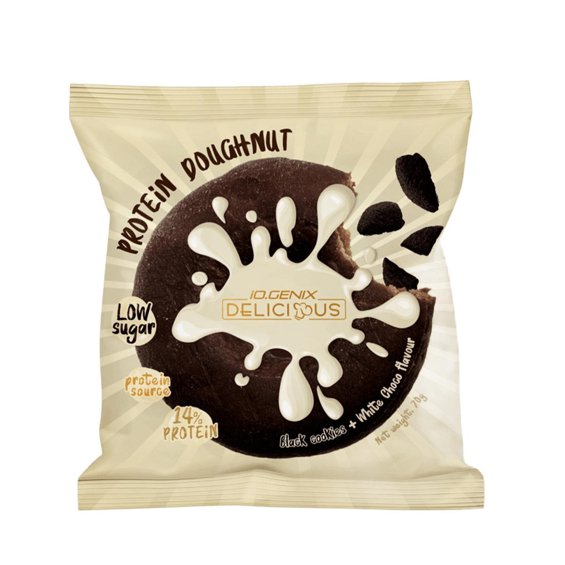 PROTEIN DOUGHNUT BLACK COOKIES Y CHOCO BLANCO