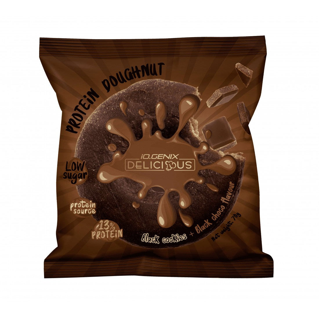PROTEIN DOUGHNUT BLACK COOKIES Y BLACK CHOCO