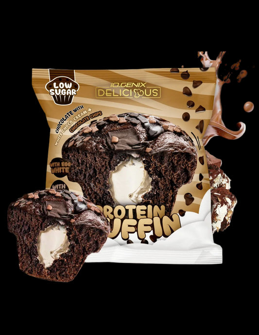 PROTEIN MUFFIN CHOCO BLANCO + CHOCO CHIPS