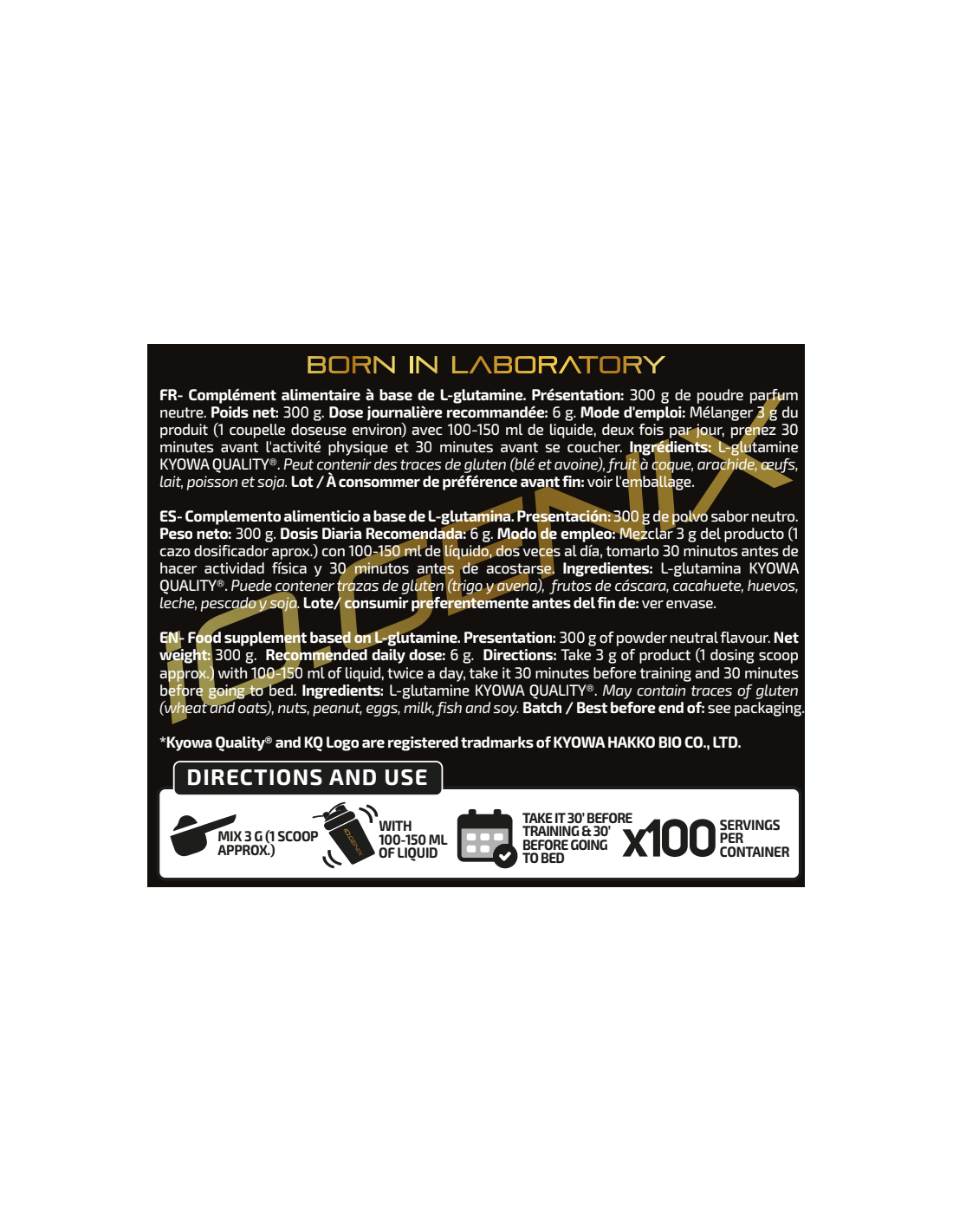 PURE GLUTAMINE IO.GENIX