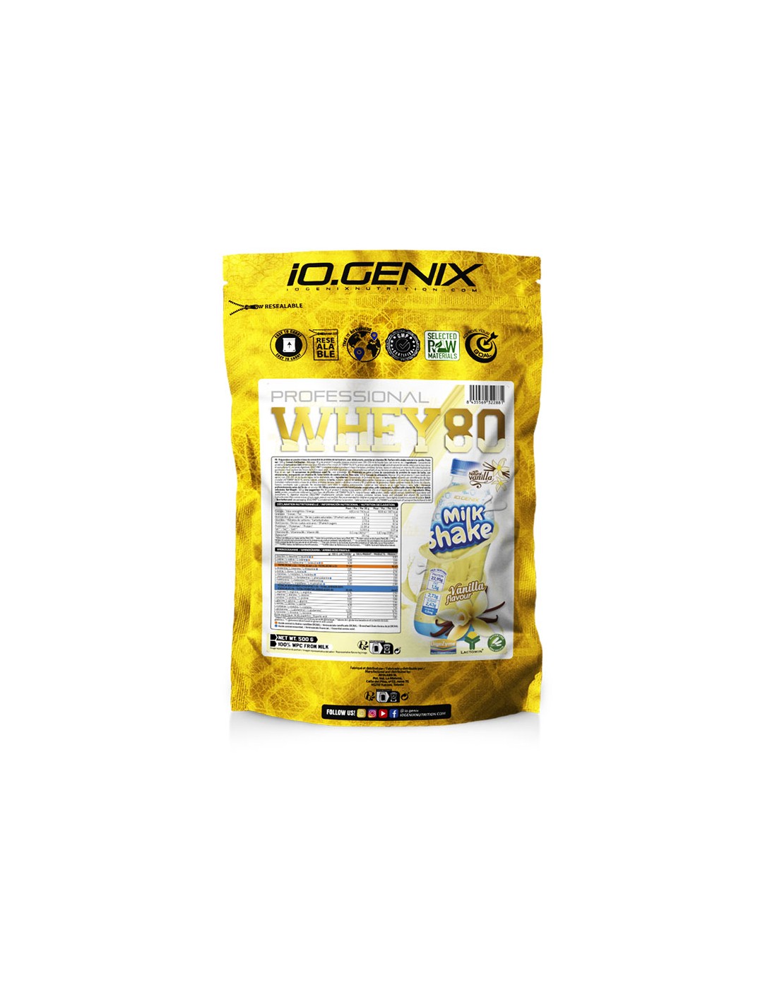 WHEY VAINILLA MILKSHAKE IO.GENIX