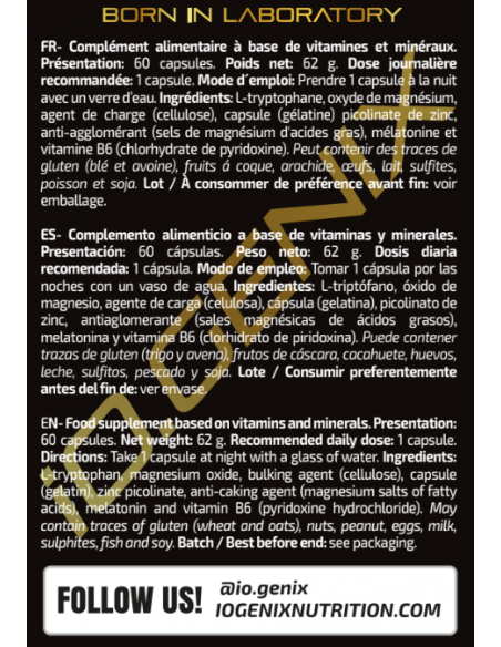 ZMA PLUS IO.GENIX 60 CAPSULAS